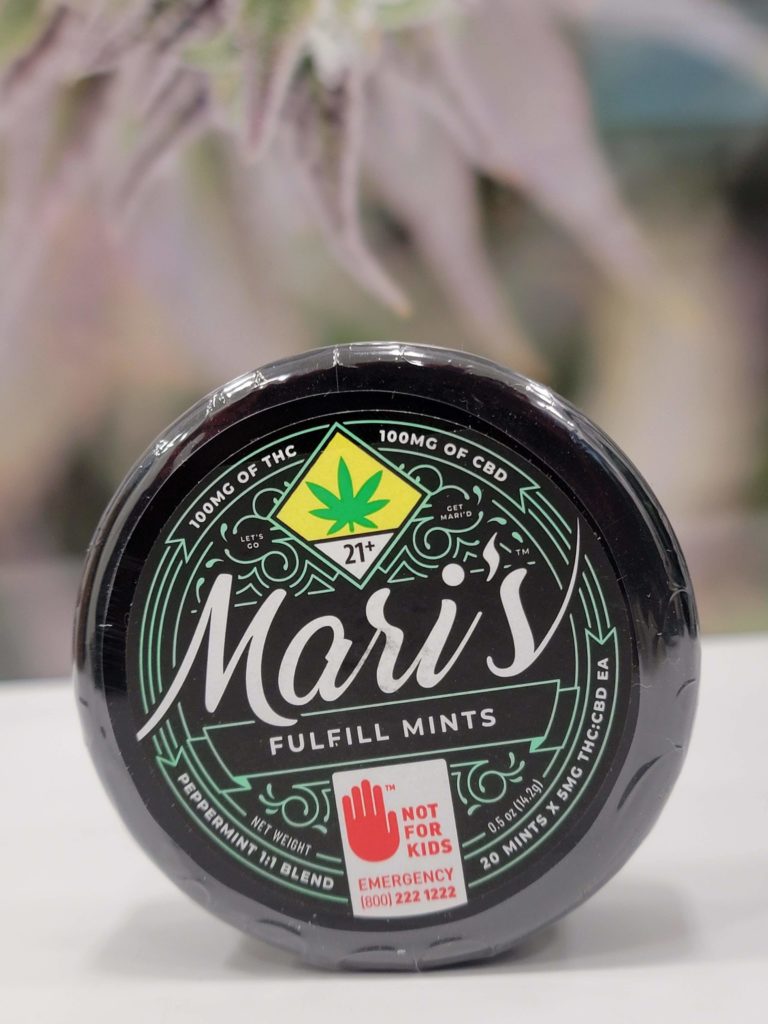 Mari's Mints 1:1 Peppermint [20pk] (100mg CBD/100mg THC) - Craft Cannabis Dispensary