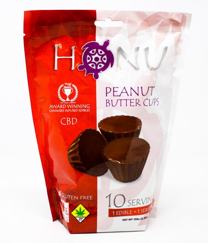 Honu 21 Peanut Butter Cups [10pk] (200mg CBD/100mg THC) Craft Cannabis