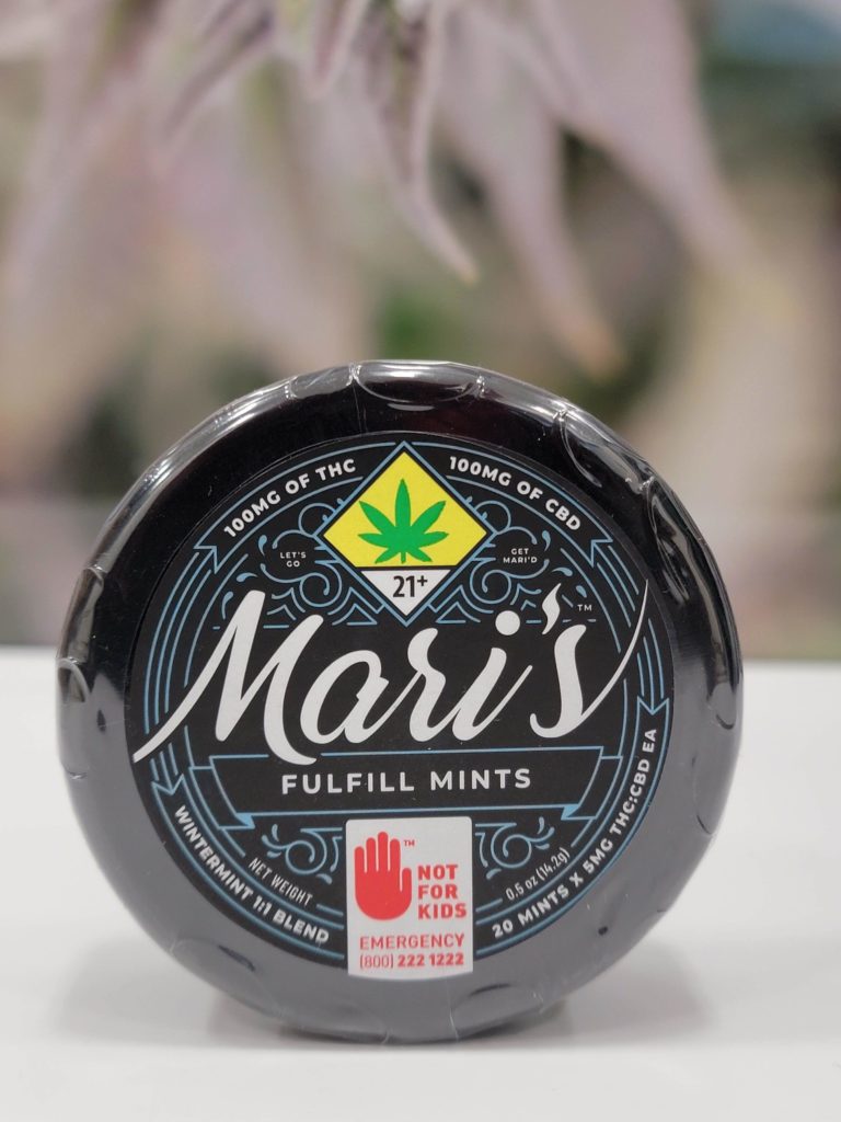 Mari's Mints 1:1 Wintermint [20pk] (100mg CBD/100mg THC) - Craft Cannabis Dispensary
